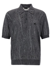 Etro Multicolor Silk Polo Shirt