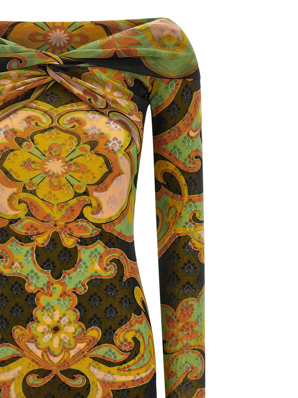 Etro Multicolor Viscose Midi Dress - IT38