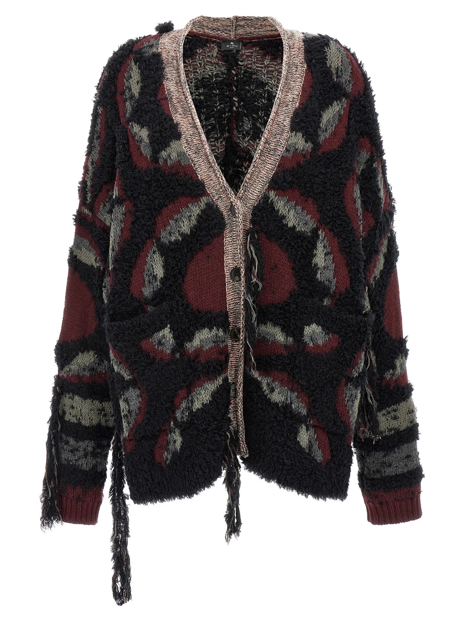 Etro Multicolor Wool Cardigan