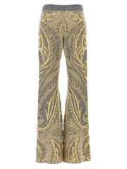 Etro Multicolor Wool Flared Pants - IT38