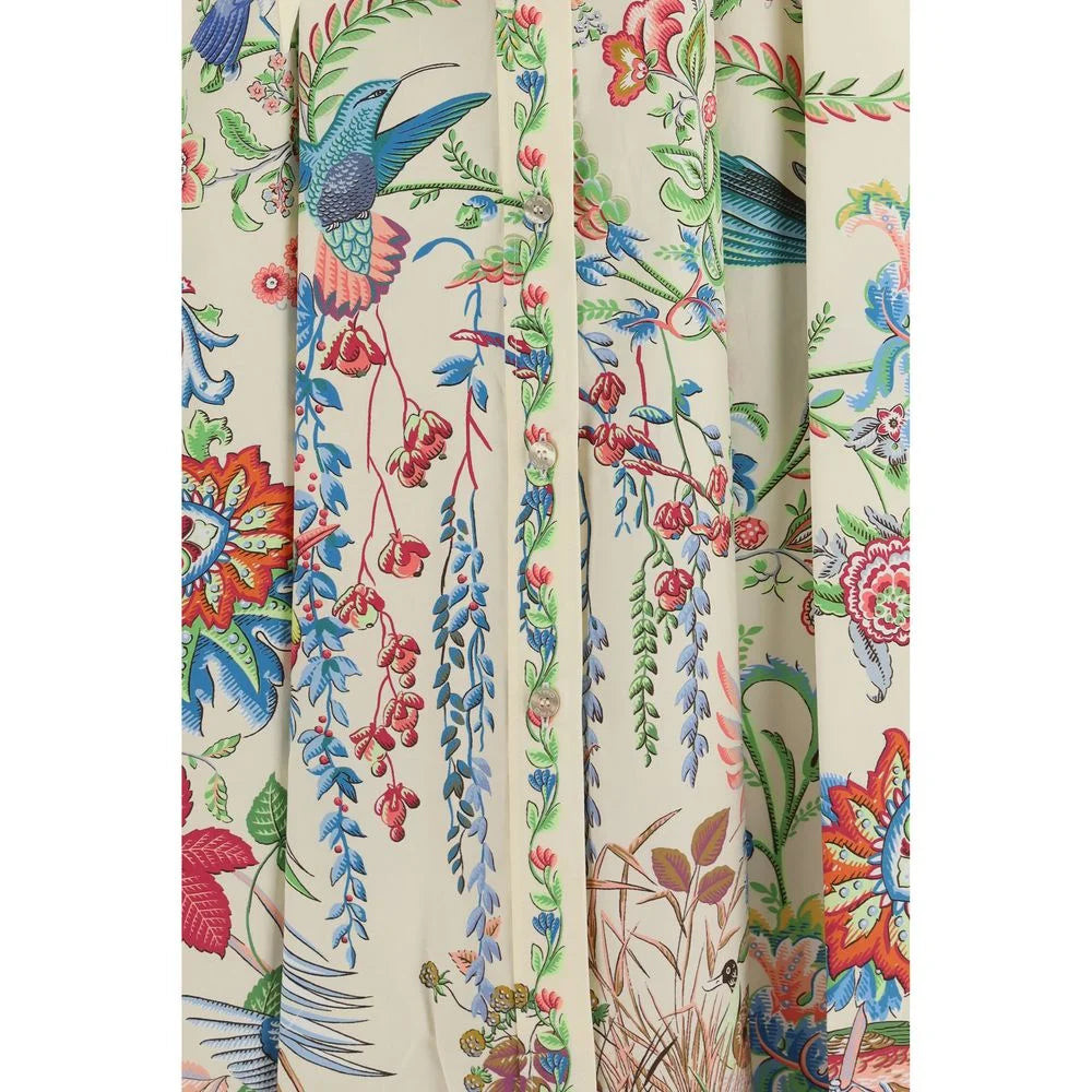 Etro White Cotton Casual Dress