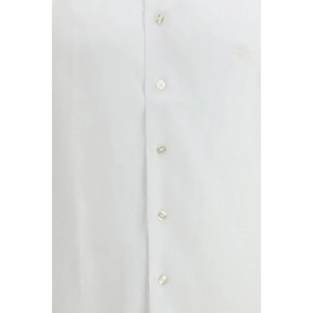 Etro White Linen Dress Shirt