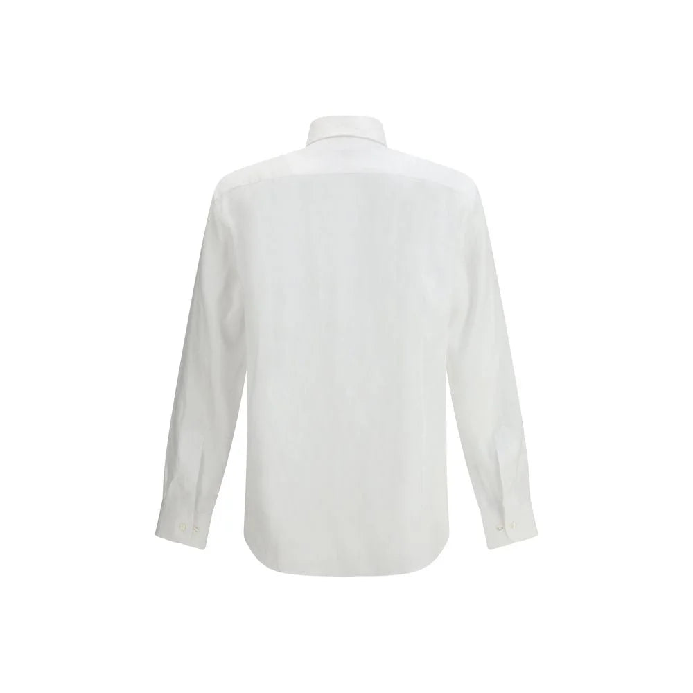 Etro White Linen Dress Shirt