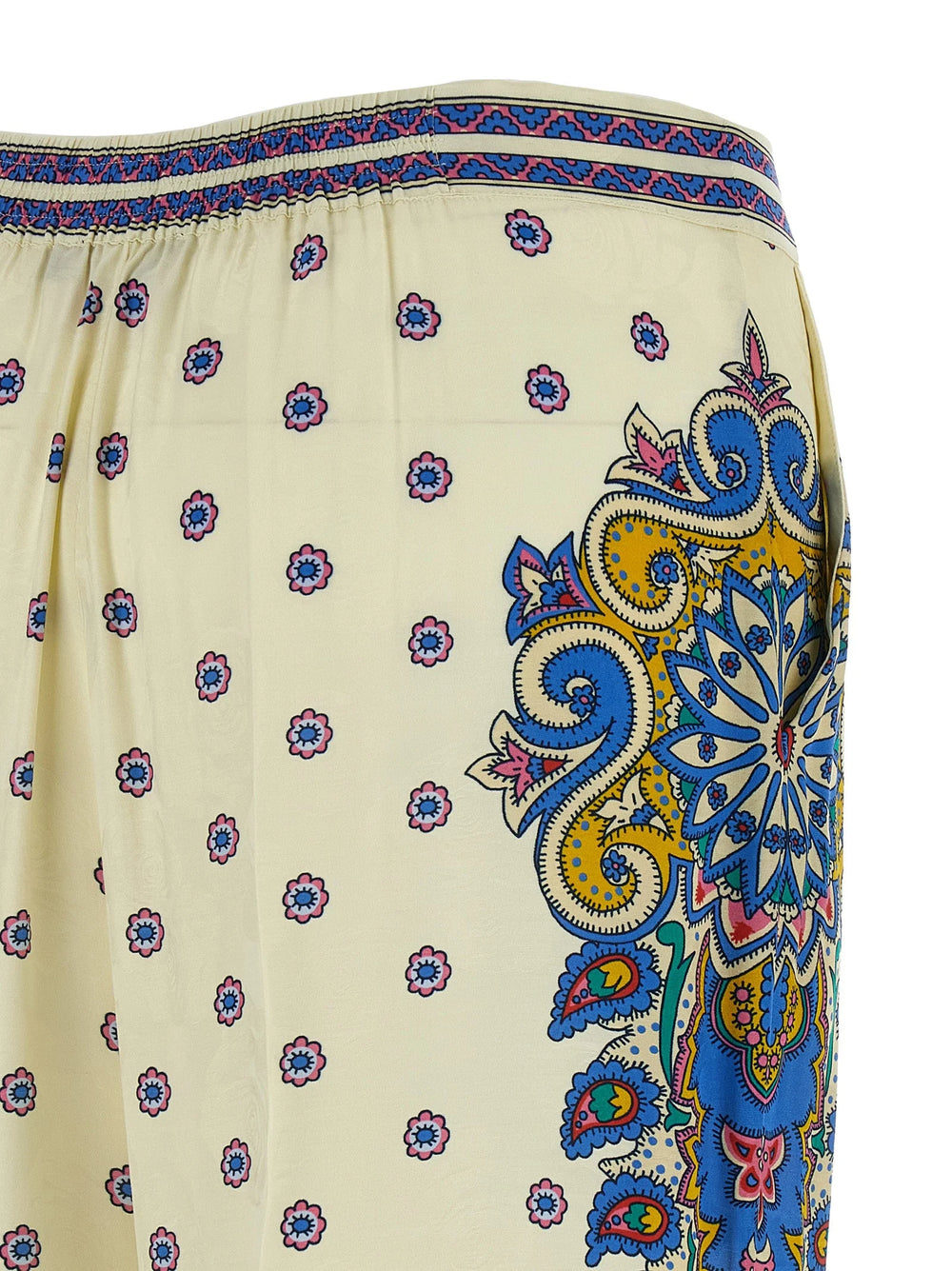 Etro White Viscose Casual Pants - IT42