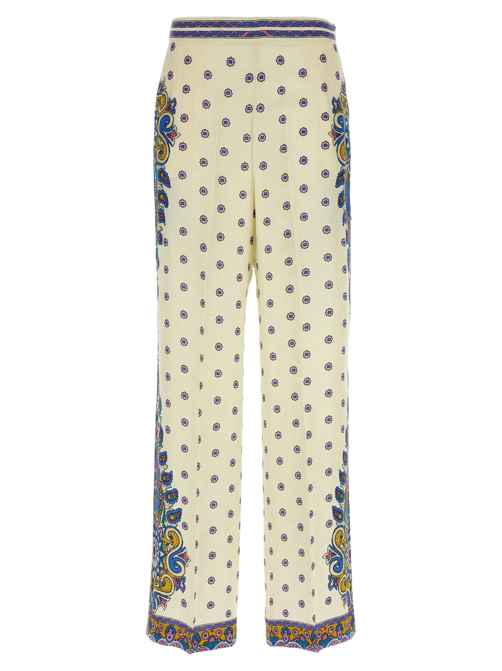 Etro White Viscose Casual Pants - IT42