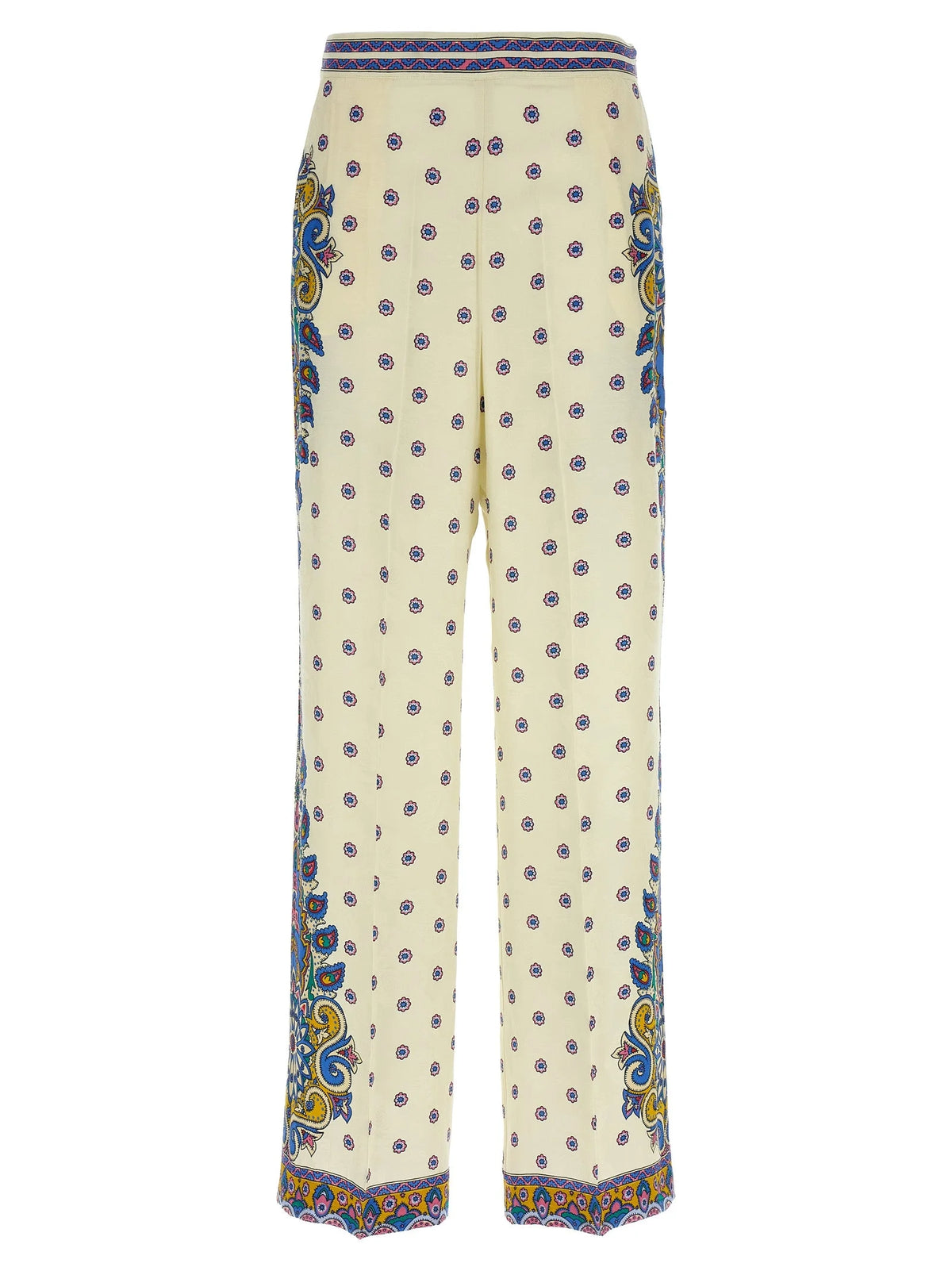 Etro White Viscose Casual Pants - IT42