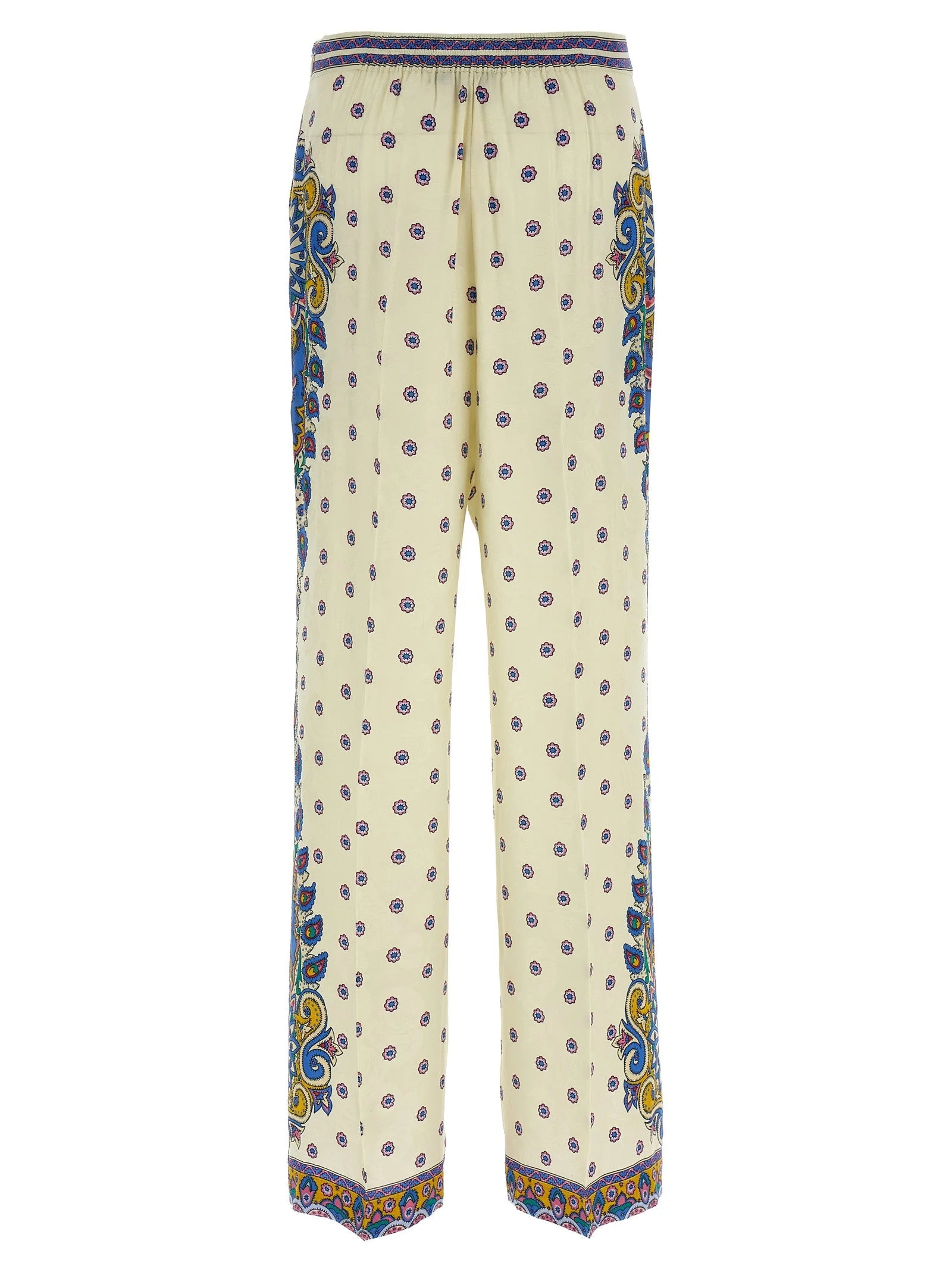 Etro White Viscose Casual Pants - IT42