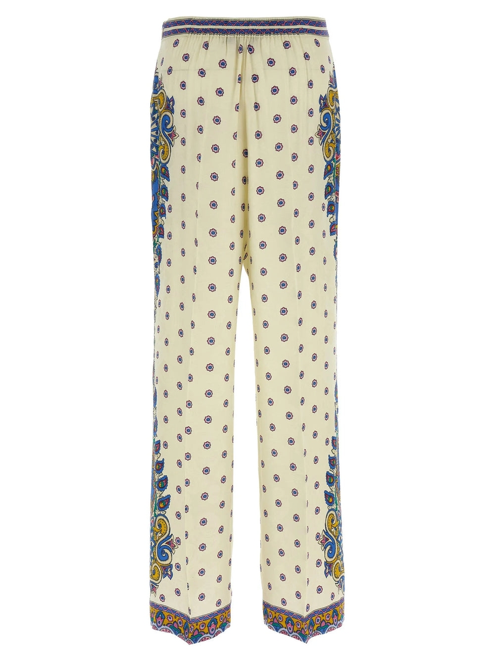 Etro White Viscose Casual Pants - IT42