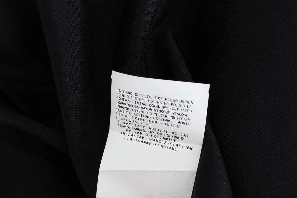 Exte Black Blue Two Piece Suit Skirt & Blazer - Skirt Suits