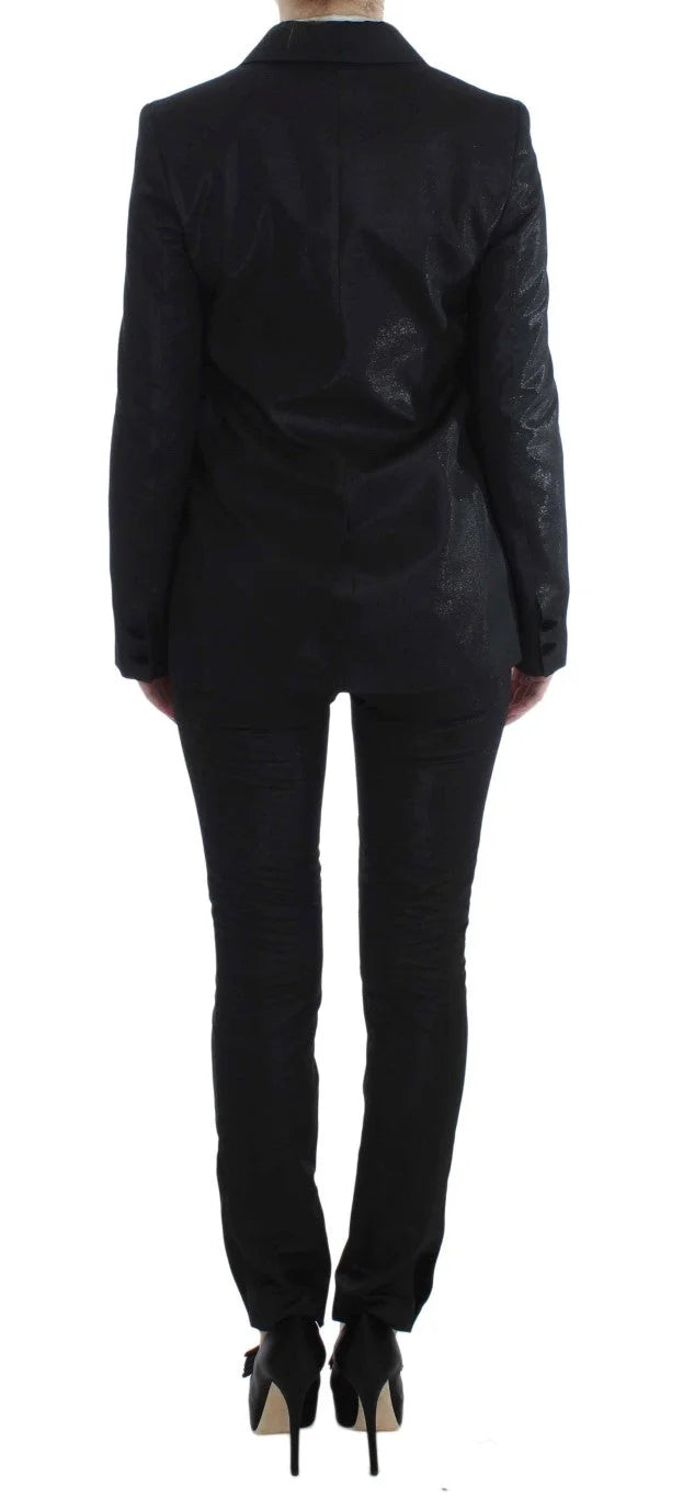 Exte Black One Button Three Piece Suit - IT42|M - Pant Suits