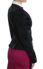Exte Black Pink Stretch Blazer Jacket - IT40|S - Coats & Jackets