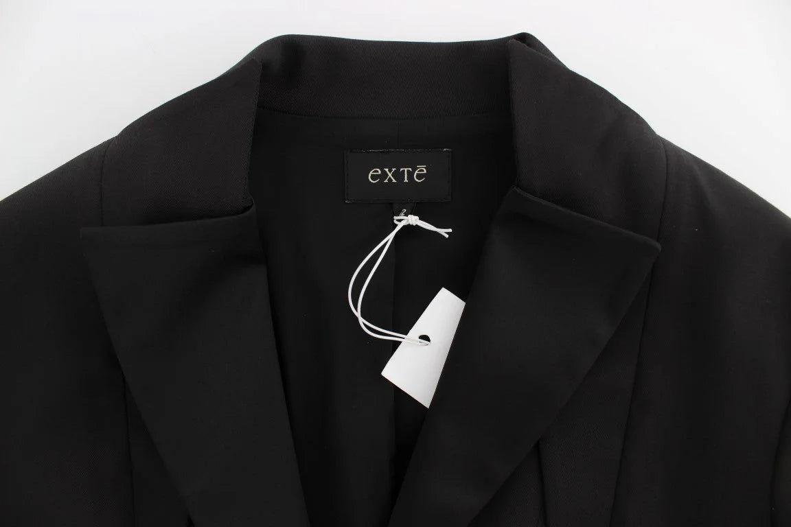 Exte Black Stretch Single Breasted Blazer Jacket - Coats & Jackets