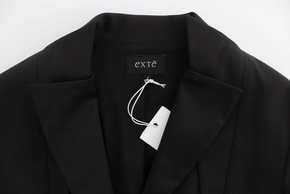 Exte Black Stretch Single Breasted Blazer Jacket - Coats & Jackets