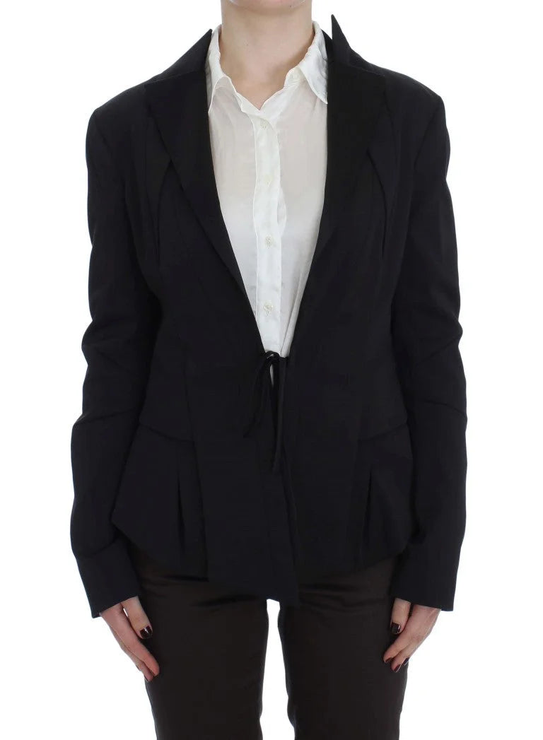 Exte Black Stretch Single Breasted Blazer Jacket - Coats & Jackets