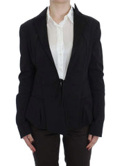 Exte Black Stretch Single Breasted Blazer Jacket - Coats & Jackets
