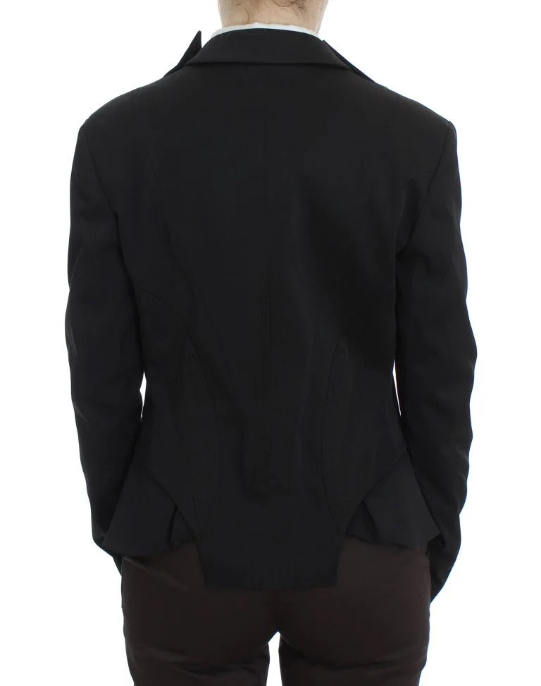 Exte Black Stretch Single Breasted Blazer Jacket - Coats & Jackets