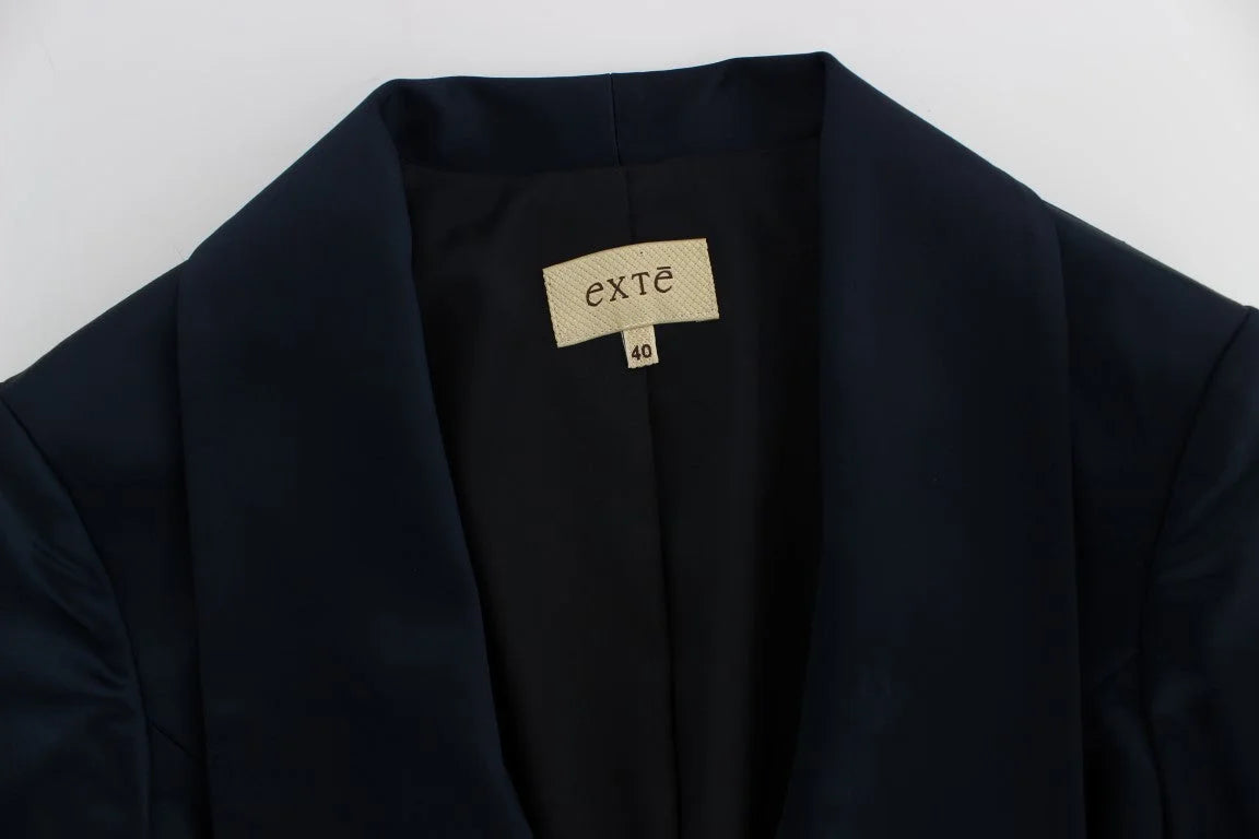 Exte Blue Three Button Single Breasted Blazer Jacket - IT40|S - Coats & Jackets