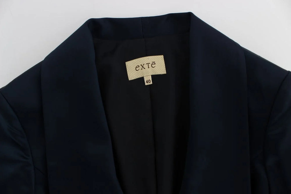 Exte Blue Three Button Single Breasted Blazer Jacket - IT40|S - Coats & Jackets