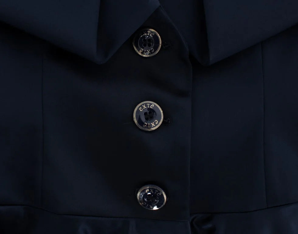 Exte Blue Three Button Single Breasted Blazer Jacket - IT40|S - Coats & Jackets