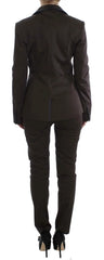 Exte Brown Stretch Two Button Suit - IT40|S - Pant Suits