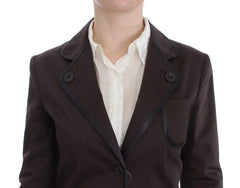 Exte Brown Stretch Two Button Suit - IT40|S - Pant Suits