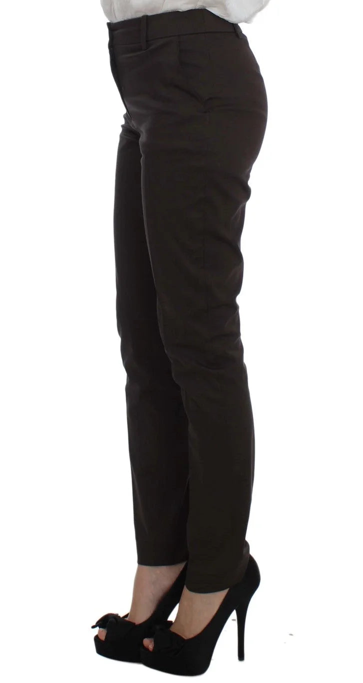 Exte Brown Stretch Two Button Suit - IT40|S - Pant Suits