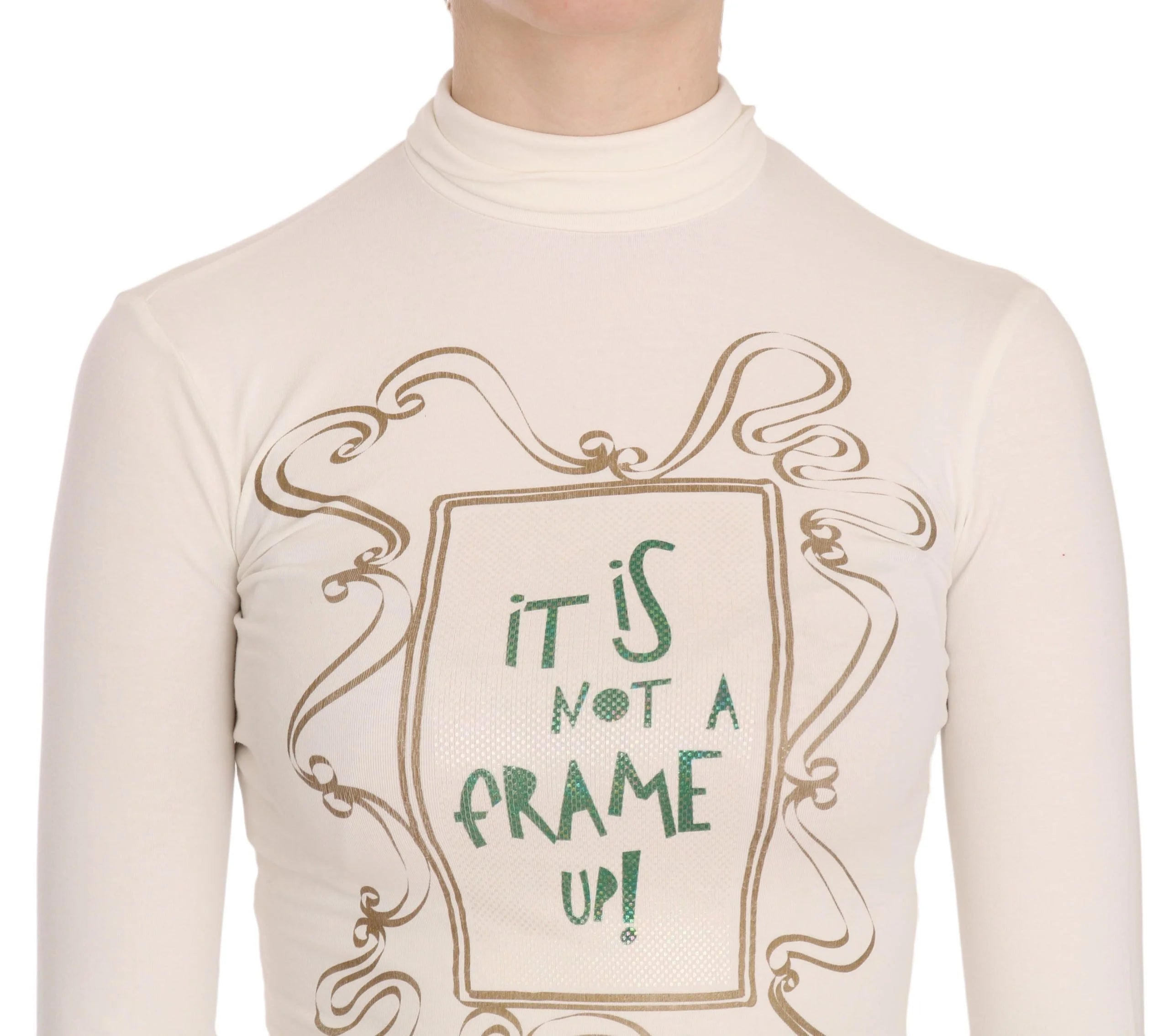 Exte Crew Neck It Is Not A Frame Up! Print Blouse - IT38|XS - Blouses