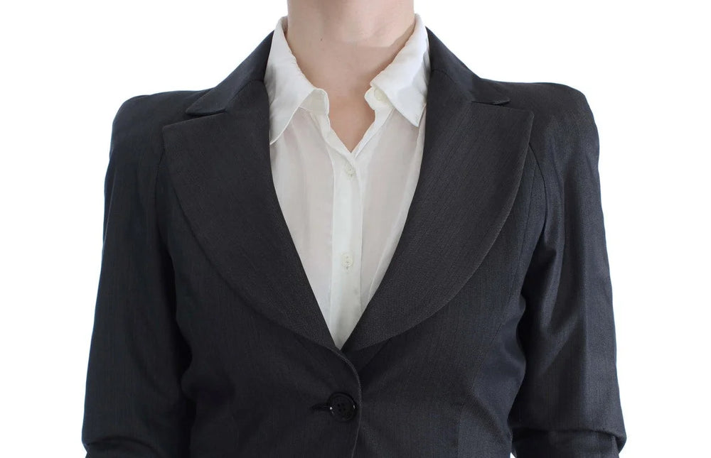 Exte Gray One Button Two Piece Suit - IT42|M - Pant Suits