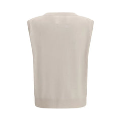 Extreme Cashmere Beige Cashmere Sleeveles Sweater - One Size