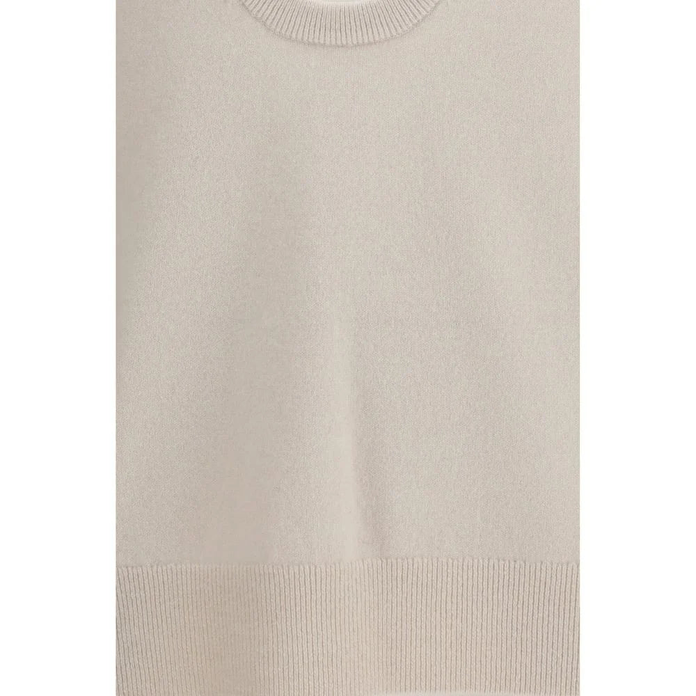 Extreme Cashmere Beige Cashmere Sleeveles Sweater - One Size