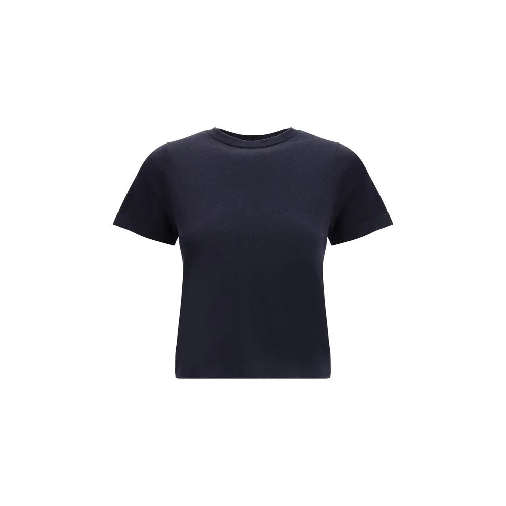 Extreme Cashmere Blue Cotton Top - One Size - T-Shirts
