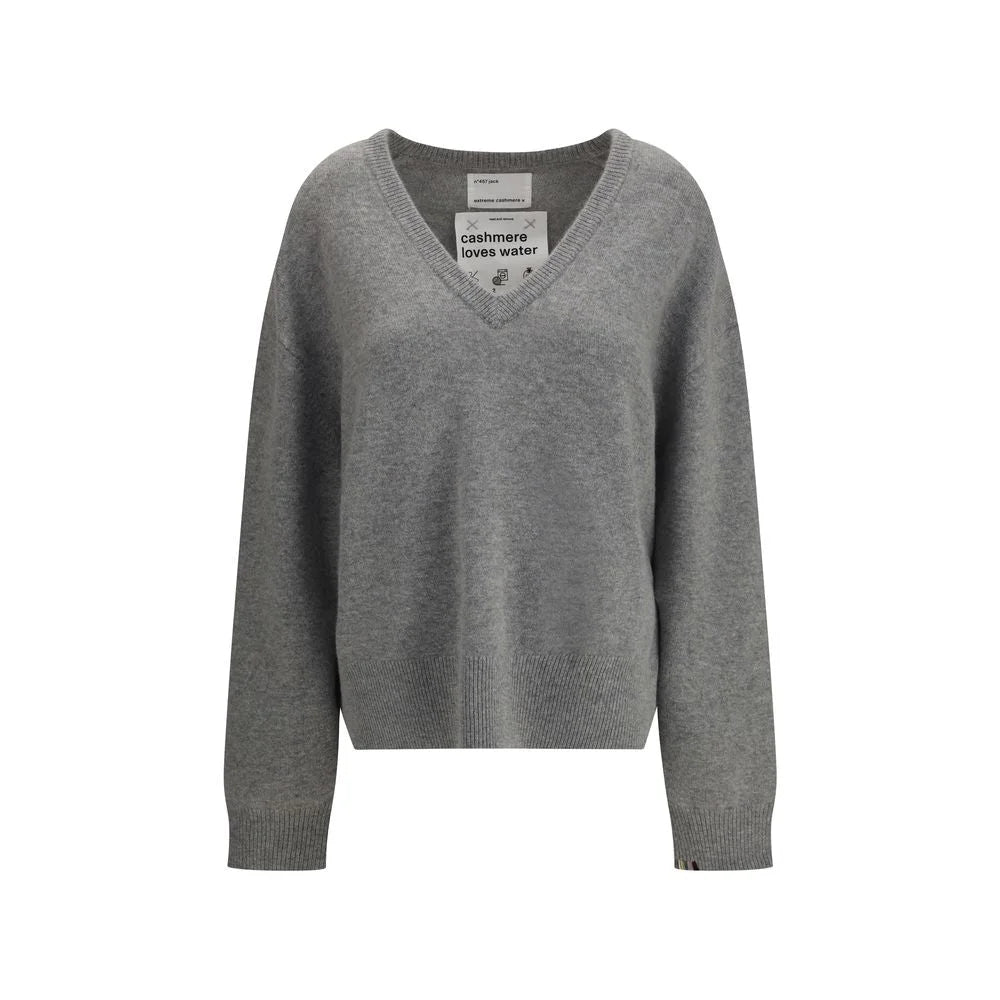 Extreme Cashmere Gray Cashmere Cashmere Sweater - One Size
