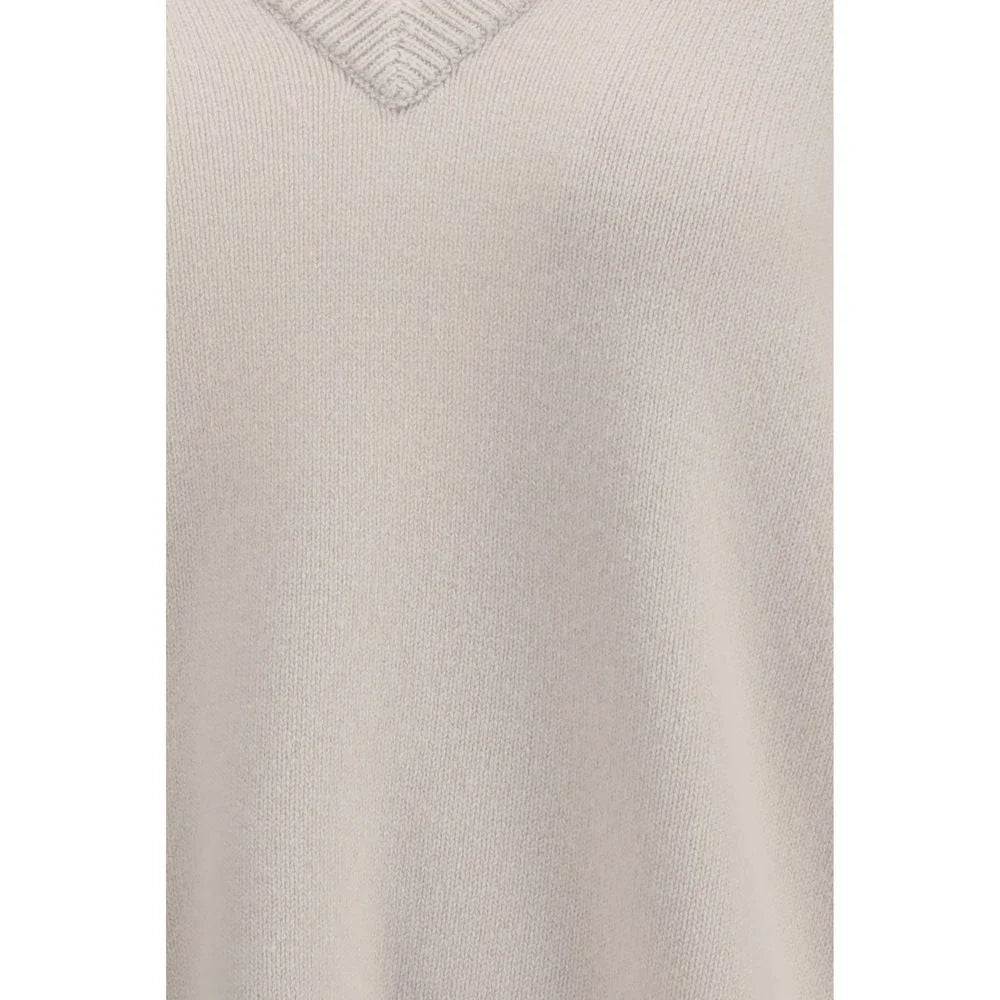 Extreme Cashmere White Cashmere Cashmere Sweater - One Size