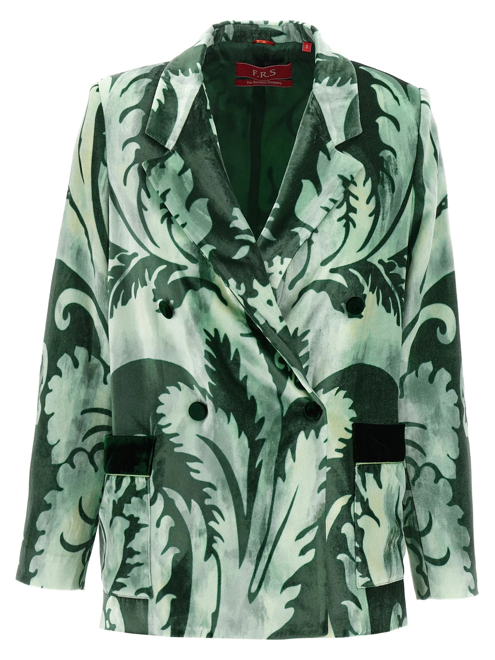 F.R.S. - FOR RESTLESS SLEEPERS Bicolor Viscose Blazer - 3XL