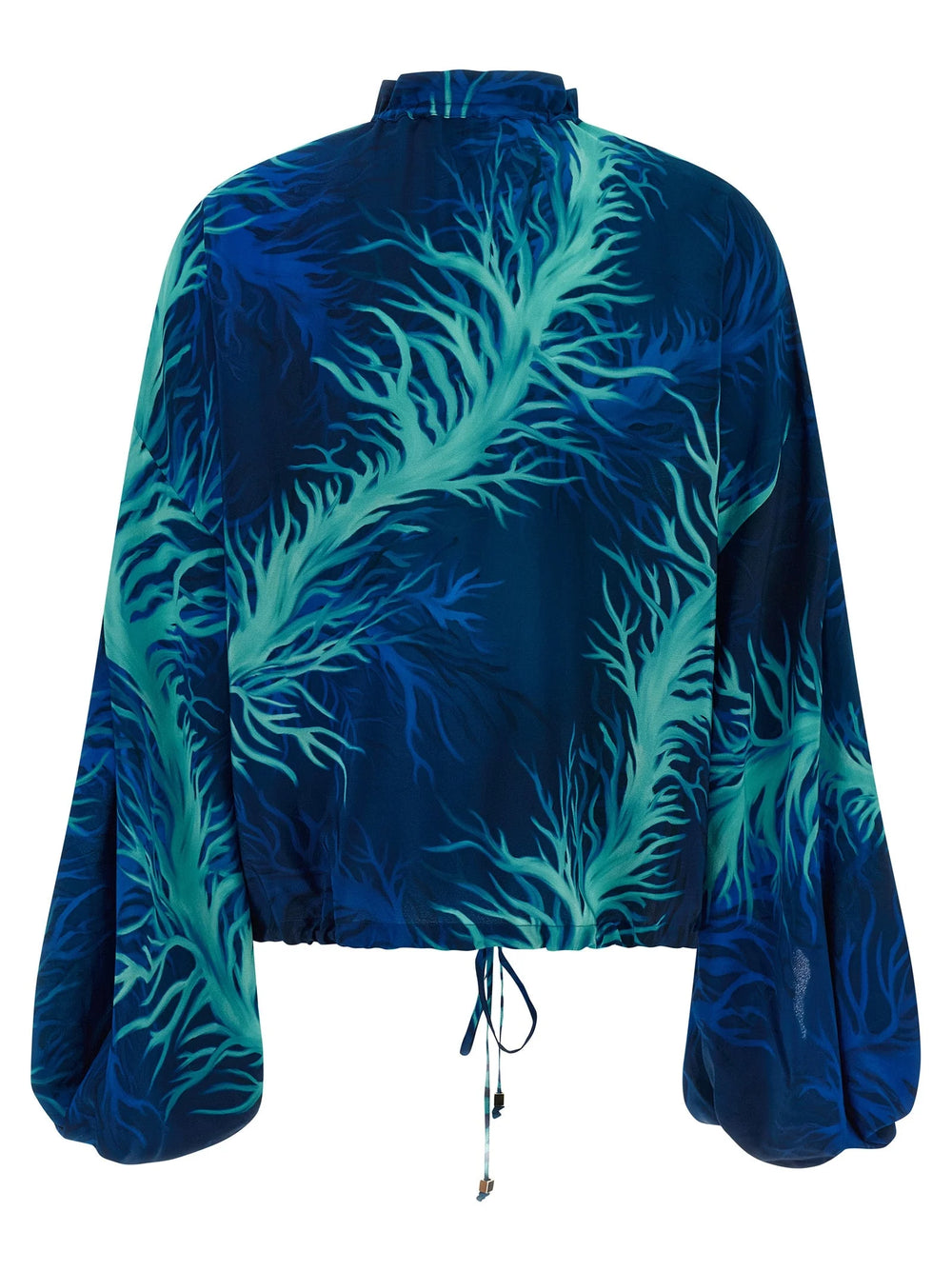 F.R.S. - FOR RESTLESS SLEEPERS Blue Silk Blouse - S