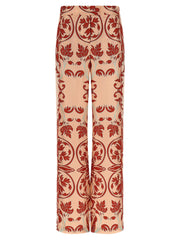 F.R.S. - FOR RESTLESS SLEEPERS Multicolor Silk Casual Pants