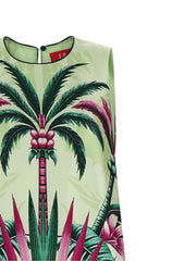 F.R.S. - FOR RESTLESS SLEEPERS Multicolor Silk Long Dress