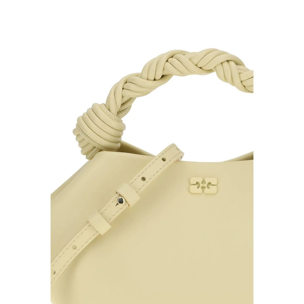 Ganni Bicolor Recycled Leather Shoulder Bag