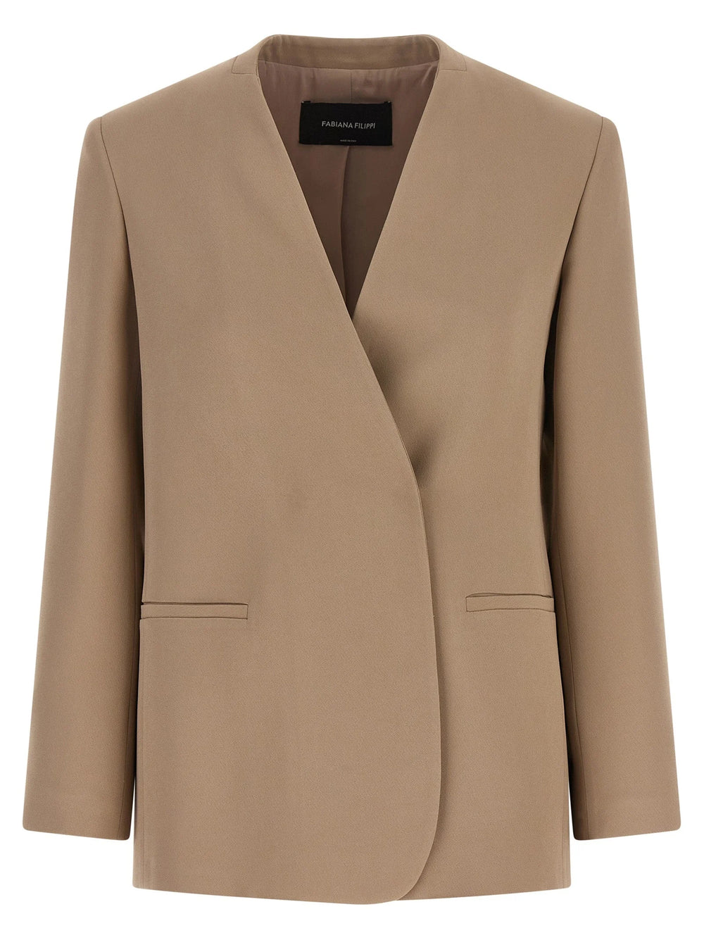 Fabiana Filippi Beige Acetate Blazer - IT40