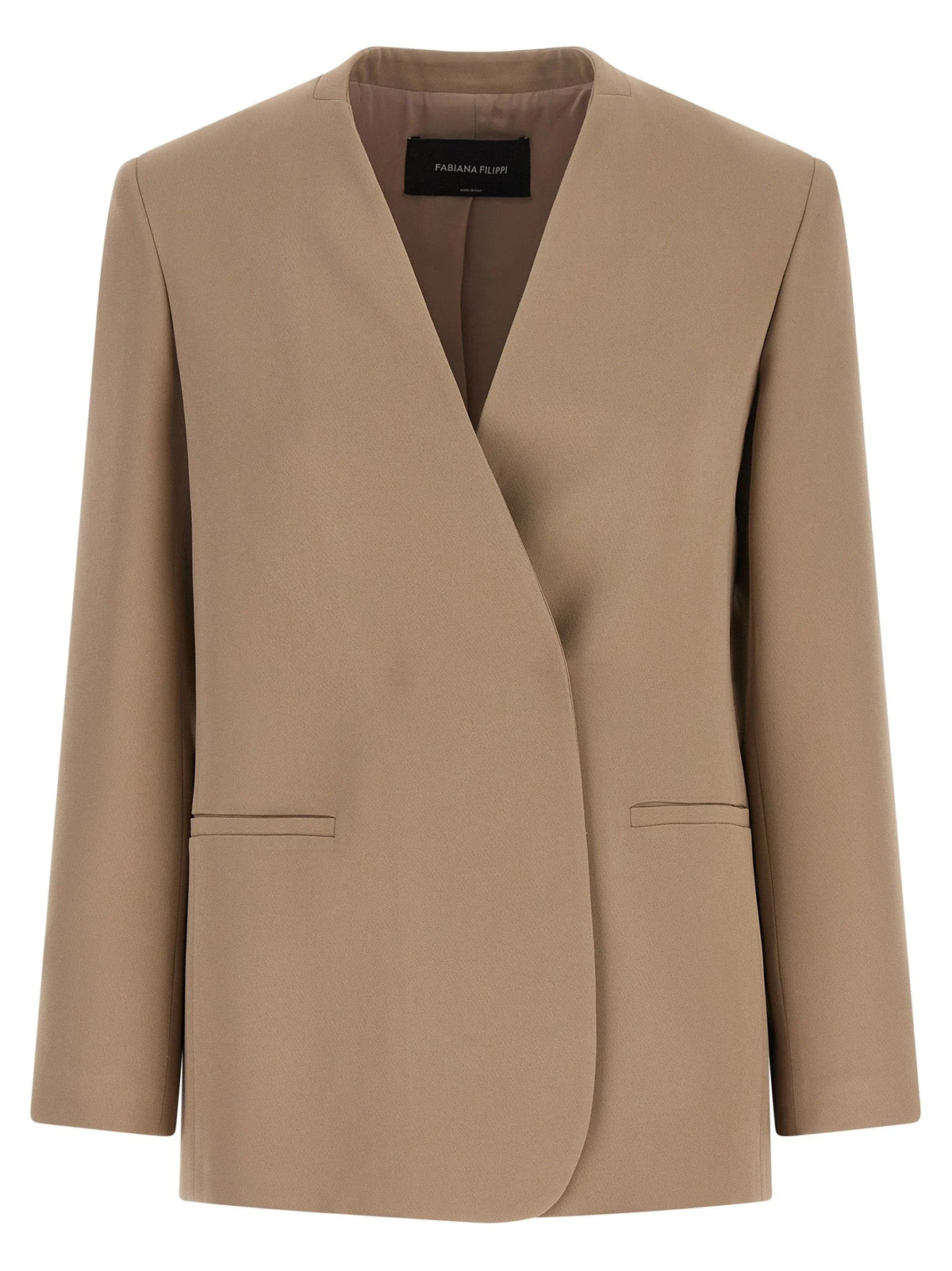 Fabiana Filippi Beige Acetate Blazer - IT40