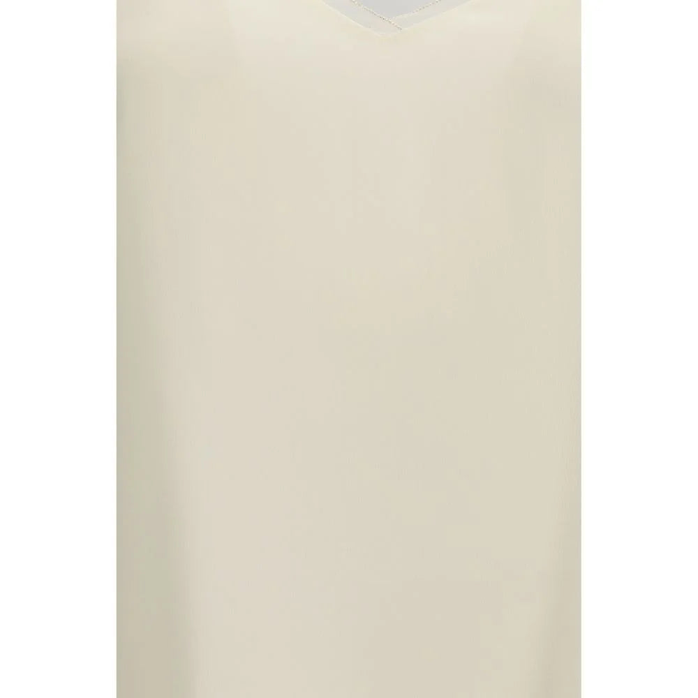 Fabiana Filippi Beige Acetate Blouse