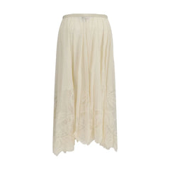 Fabiana Filippi Beige Lång Skirt i Bomull - IT44 | L