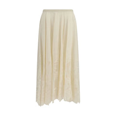 Fabiana Filippi Beige Lång Skirt i Bomull - IT44 | L