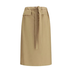 Fabiana Filippi Beige Midilång Skirt i Bomull