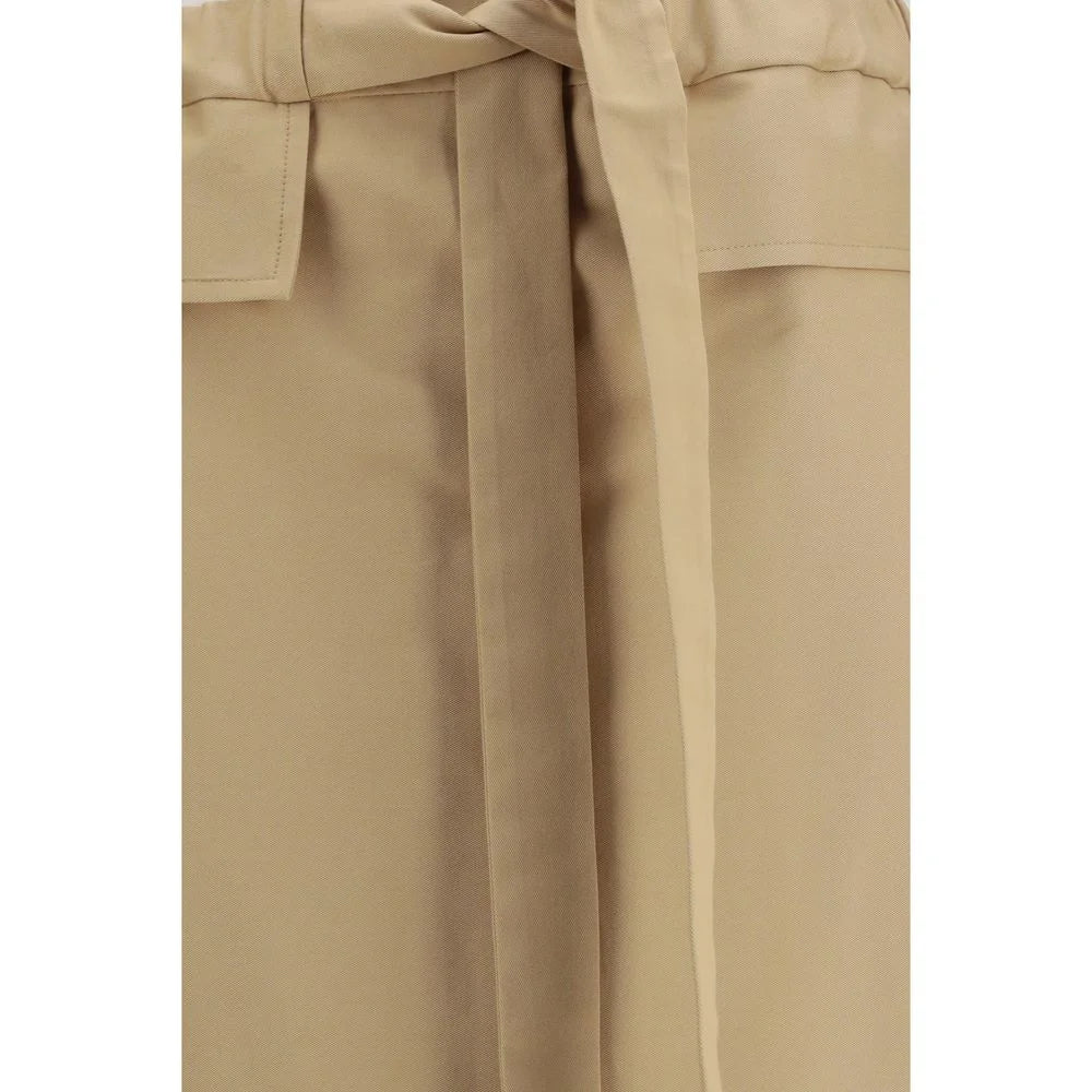 Fabiana Filippi Beige Midilång Skirt i Bomull