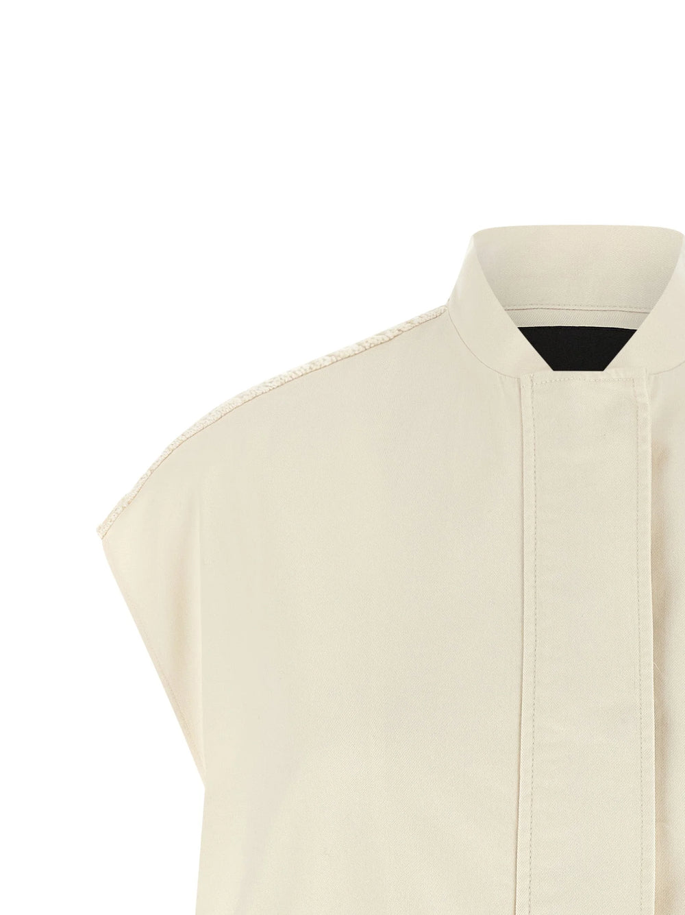 Fabiana Filippi Beige Cotton Sleeveless Jacket
