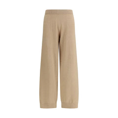 Fabiana Filippi Beige Fleece Wool Casual Pants