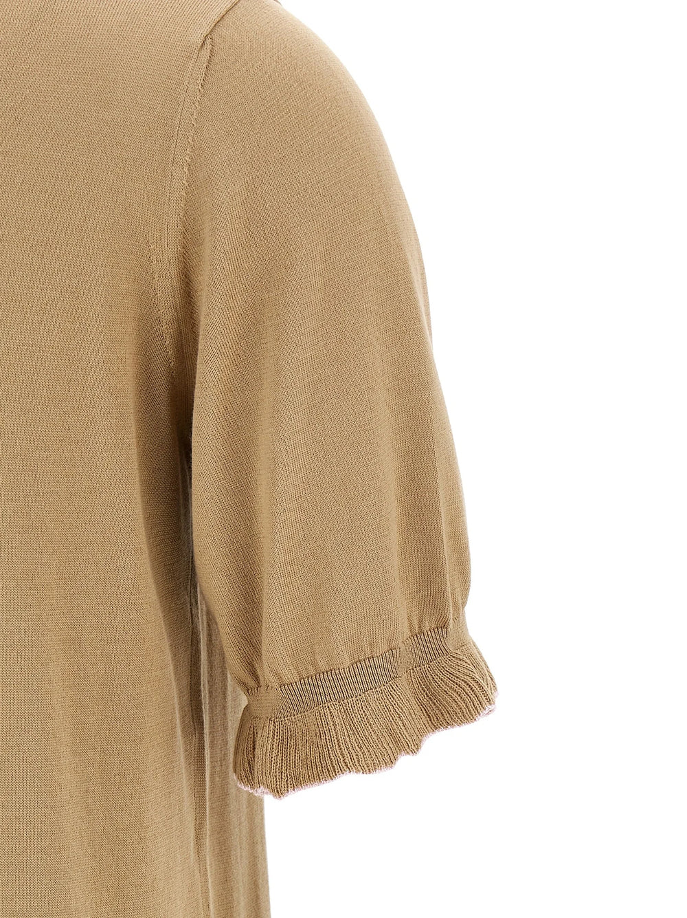 Fabiana Filippi Beige Silk Polo Shirt - IT42