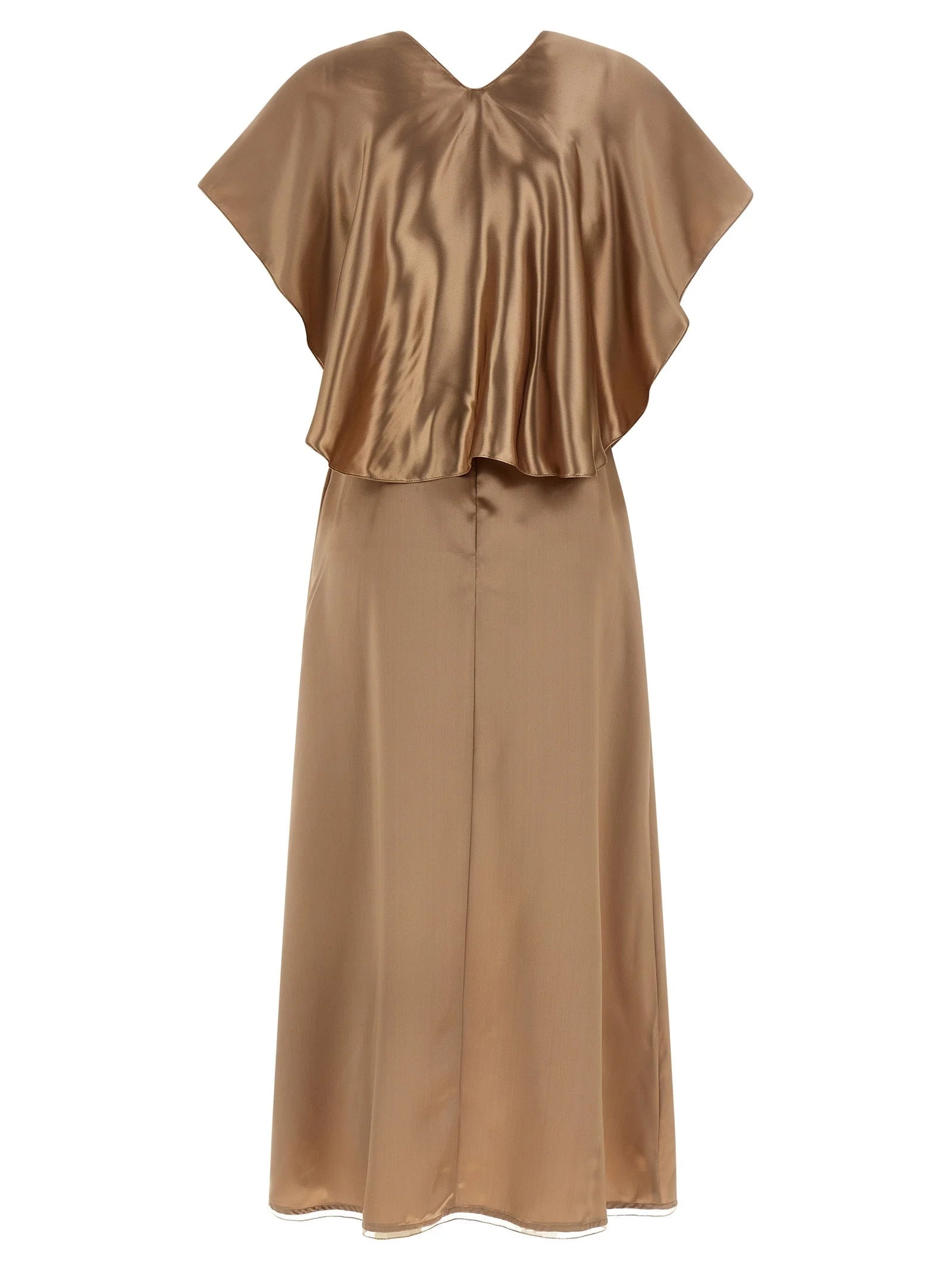 Fabiana Filippi Beige Viscose Midi Dress - IT40