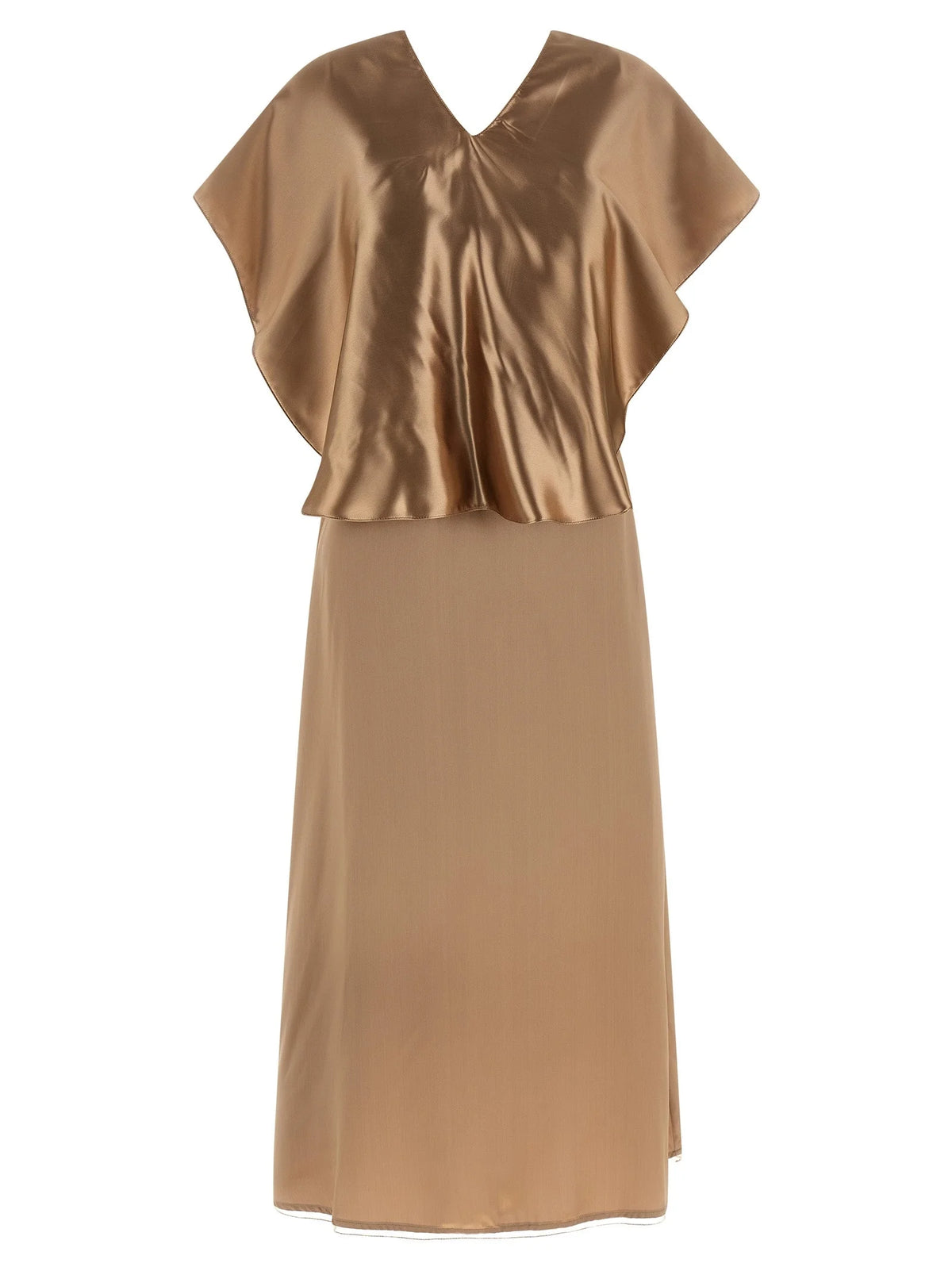 Fabiana Filippi Beige Viscose Midi Dress - IT40